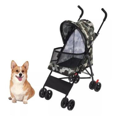Imagem de Carrinho Passeio Pet Animal Estimação Até 15kg Pc300 - Pérola Brasil, 
