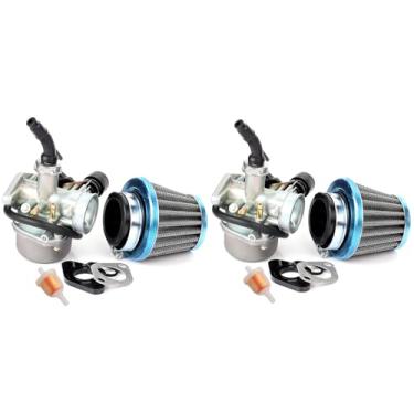 Imagem de Carburador PZ19 com filtro de ar de 35 mm para TaoTao Kazuma Baja NST SunL quadriciclo chinês 4 tempos ATV Go Kart Pit Dirt Bike 50cc 70cc 80cc 90cc 110cc 125cc (pacote com 2)