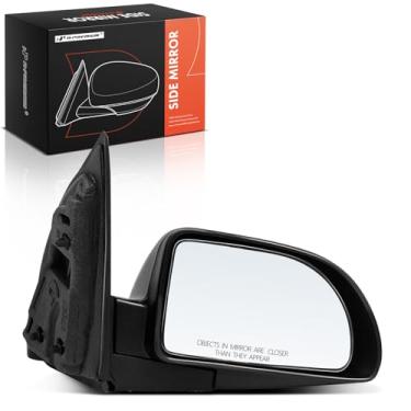 Imagem de A-Premium Espelho retrovisor manual do lado do passageiro - compatível com Chevrolet Equinox 2005-2007 e Saturn Vue 2002-2006 - Espelho retrovisor externo externo preto não aquecido dobrável manual