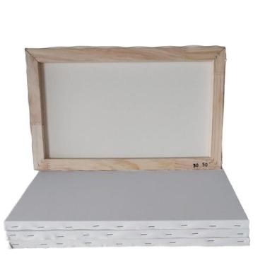 Imagem de Telas para pintura Simples 20x30 com10 unidades Grampeada na lateral d