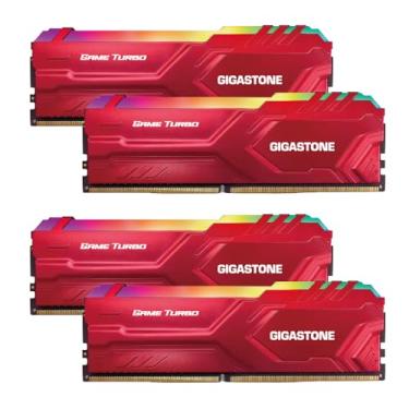 Imagem de RGB DDR4 RAM: kit de 32 GB (4 x 8 GB) DDR4 3600 MHz PC4-28800 CL, 16-20-20-40, Intel XMP 2.0 AMD Ryzen 1,35 V UDIMM 288 pin sem buffer ECC PC Dispon. Esktop de M Emória alto desempenho-vermelho