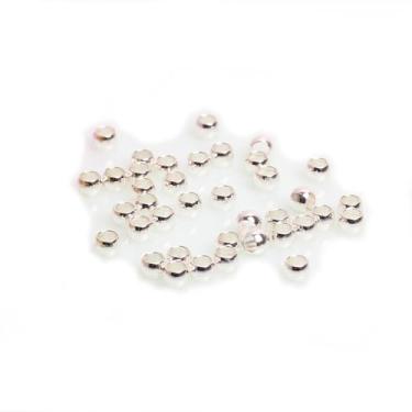 Imagem de Malahill Achados de joias 200 peças de contas de crimpagem para fabricação de joias 4 mm prata