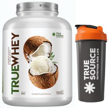 Imagem de Combo True Source Whey Protein Hidrolisado e Isolado c/colágeno Verisol + Coqueteleira oficial (1810g, COCONUT ICE CREAM)