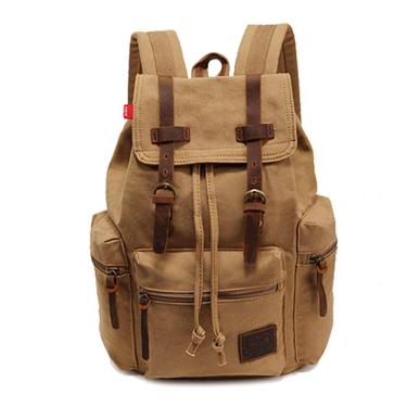 Imagem de Mochila AUGUR High Capacity Canvas Vintage 18L para caminhadas