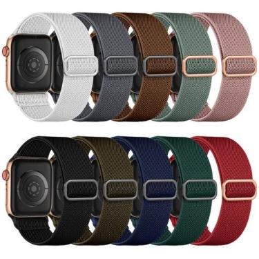 Imagem de Pulseiras de Nylon Maledan para Apple Watch - Pacote com 10 Unidades