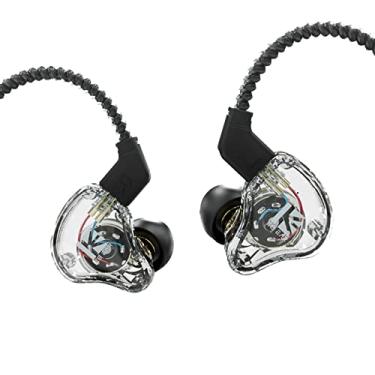 Imagem de H HIFIHEAR Fones de ouvido intra-auriculares KBEAR KS1, fones de ouvido com fio IEMs de graves pesados com driver dinâmico de 10 mm, som estéreo confortável, cabo destacável 4N OFC para smartphones/PC