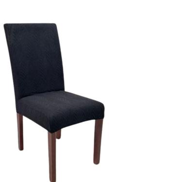 Imagem de Kit 8 Capas De Cadeira Linha Gold Anti Gato Francesa - Preto