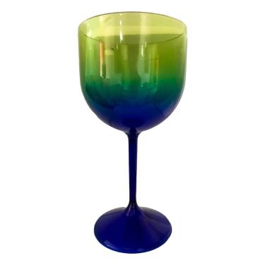 Imagem de Taça De Gin Acrílico Azul E Verde Acqua 450ml