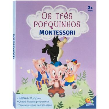 Imagem de Montessori Clássicos (Livro-JOGO): Três Porquinhos, Os