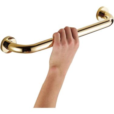 Imagem de Barra De Apoio Idosos E Deficientes 30cm Latão Dourado