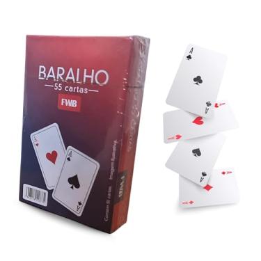 Imagem de Baralho de Cartas Tradicional com 55 Cartas – Para Truco, Pôquer, Paciência e Jogos Clássicos