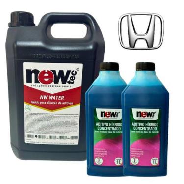 Imagem de Kit Aditivo Para Radiador Honda + Água Fosfatada - NEWTEC