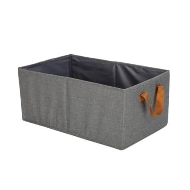 Imagem de Caixa Organizadora Dobrável Multiuso 24L com Alças Reforçadas – Tecido Lavável, Empilhável, Ideal para Armários, Closets, Escritórios, Quartos e Organização em Geral