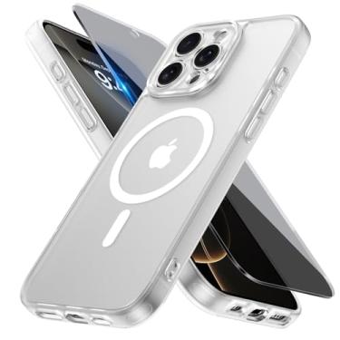 Imagem de BENTOBEN Capa projetada para iPhone 16 Pro Max, compatível com MagSafe, com protetores de tela de privacidade X1, [proteção da câmera] [proteção militar contra quedas de 15 pés] capa de telefone à