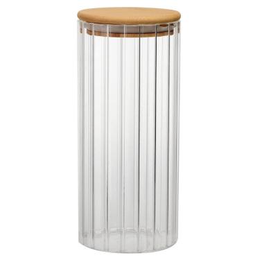 Imagem de Porta Mantimento de Vidro Dynasty 1 Litro com Tampa Bambu