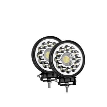 Imagem de led para carro farol MILHA LED auxiliar 99w redondo led 110mm ip67 PAR 2 corujinha para caminhao (2pcs)