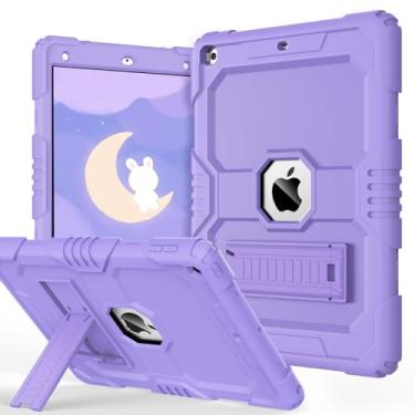 Imagem de OKP Capa para iPad 9ª/8ª/7ª geração (2021/2020/2019), capa protetora resistente à prova de choque para iPad de 10,2 polegadas com suporte embutido, capas rígidas para iPad 9 8 7 gerações para meninas