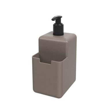 Imagem de Dispenser Coza Para Detergente Líquido E Esponja - Brinox Cinza