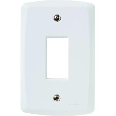 Imagem de Placa Vertical 1 Conector 4X2 Tramontina Lux² Blanca