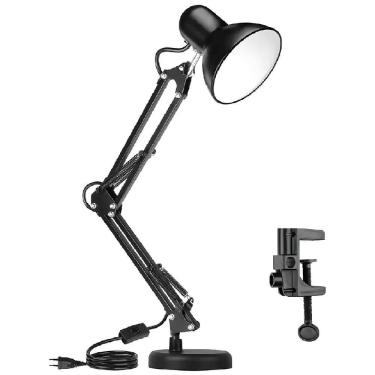 Imagem de Luminária De Mesa Articulavel Pixar Abajur Escritorio Quarto Bilvot Preto