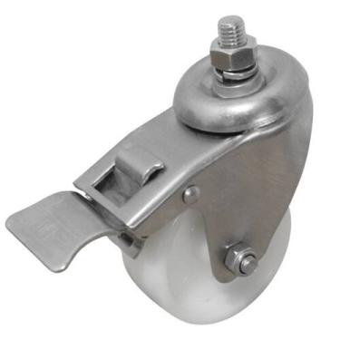 Imagem de Rodízio Inox 5 Polegadas 170kg Com Freio Furo Passante - Colson