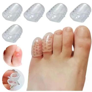 Imagem de 6 Anel Protetor Para Dedo Silicone Calo Pé Sapato Tênis Confortável Ac