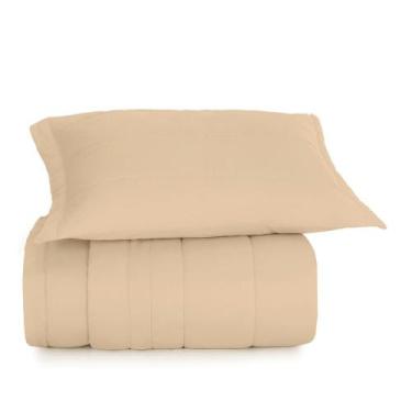 Imagem de Jogo de Colcha Solteiro 2 Peças Altenburg Algodão Lux 200 Fios Bege Ca