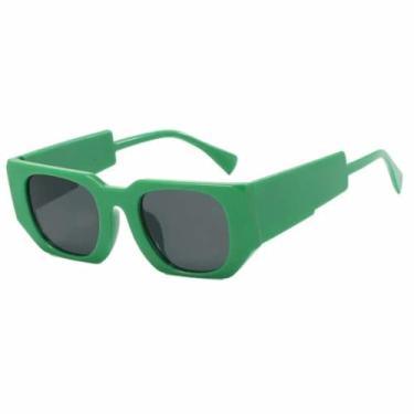 Imagem de Óculos de sol de leopardo da moda, masculino, degradê, óculos de grau feminino, UV400 (verde, cinza)