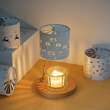 Imagem de Castiçal Castiçais Lâmpada Romântica Candlelight Adereços de Jantar Bandeja de Vela Decoração Caixa de Presente Castiçais de Natal (Cor: B) (1)