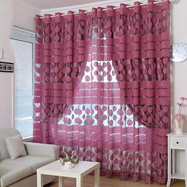 Imagem de Cortinas simples e modernas para quarto, sala de estar, janela de sacada do chão ao teto, isolamento de camada dupla, sombreamento 167.6 cm (largura) × 228.6 cm (altura) 167 cm (largura) × 230 cm