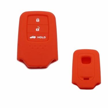 Imagem de SCurti Capa de chave de carro para Ho/nda HR-V CR-V Vezel capa de silicone para chave de carro capa protetora de chave de carro acessórios de carro
