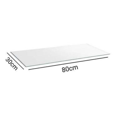 Imagem de Vidro Expositor Balcão Vitrine Para Loja 80x30 4mm - Nacional