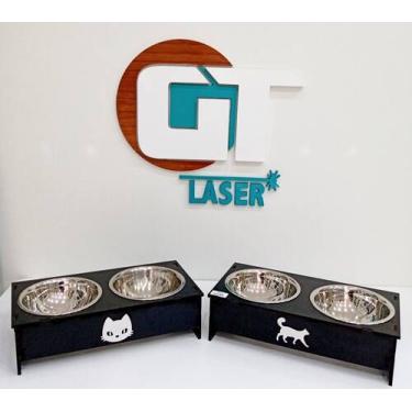 Imagem de Comedouro Pet MDf 6mm - GT Laser
