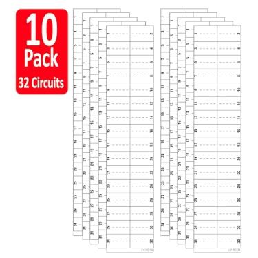 Imagem de Littversions Substituição de vinil de 32 circuitos para Square D Schnider Homeline disjuntor elétrico painel fusível etiquetas adesivos adesivos à prova d'água LSDL (pacote com 10)