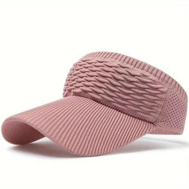 Imagem de Boné de Sol Feminino Anti-UV Ajustável - Viseira Respirável para Espor