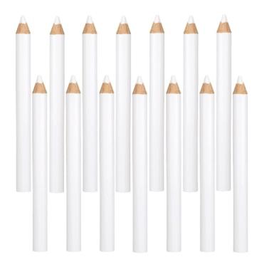 Imagem de 14 Lápis de Tecido para Costura, Marcadores de Tecido Solúveis Em Água Madeira Branca Lápis Giz Alfaiate Ideal para Costura Patchwork Marcenaria e Artesanato