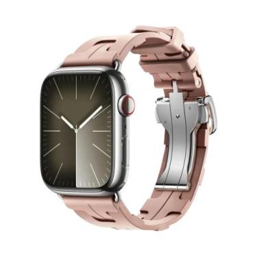 Imagem de Pulseira De Silicone Kilim Single Tour Para Apple Watch 46mm 42mm 49mm