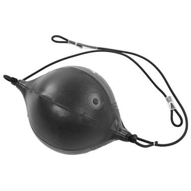 Imagem de KIMISS Bola de Perfuração Inflável Boxe Pu Saco de Treinamento de Pêra para Muay Thai Giratório Exercício de Perfuração-bolsa de Velocidade para Fitness e Prática de Boxe (Preto)