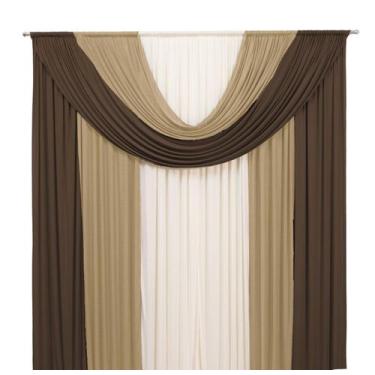 Imagem de Cortina Marroquina 3 Cores 2,00 x 1,70m Malha Decoração Para Casa Igre