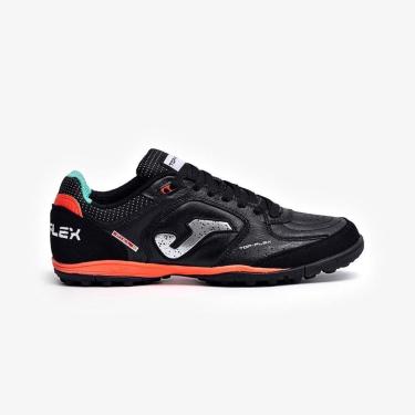Imagem de Chuteira de Society Joma Top Flex - Preto e Coral-Masculino