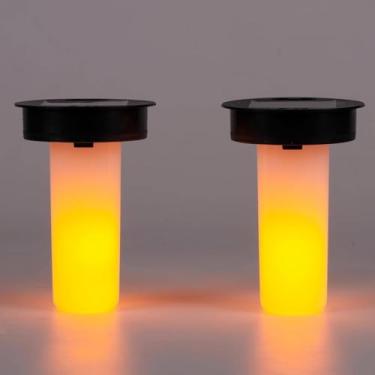 Imagem de Lanterna Solar à Prova D'Água Luzes De Chama Substituição Superior - Decoração De Jardim Iluminação De Chama Ao Ar Livre Iluminação De Pátio Decorativa Subs, Warm White, 3.3 flame