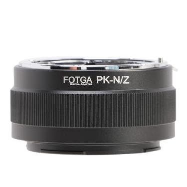 Imagem de FOTGA Anel adaptador de montagem de lente para lente Pentax PK K Mount para câmera sem espelho Z-Mount, compatível com câmera sem espelho Nikon Z50 Z30 Z9 Z8 Z7II Z6II Z7 Z6 Z5 Zf Zfc Full Frame