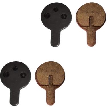 Imagem de Kit 2 Pares de Pastilhas de Freio a Disco Redondas Bike Bicicleta Mecâ