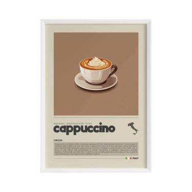 Imagem de Pintura Em Tela De Café Americano, Latte, Macchiato E Flat White, Ilus