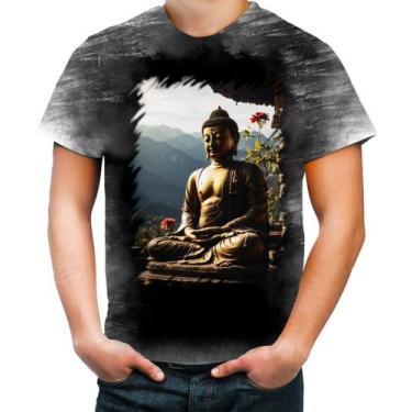 Imagem de Camiseta Desgaste Estátua de Buda Iluminado Religião 9 - Kasubeck Stor