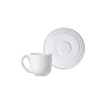 Imagem de Conjunto Com 6 Xícaras De Café Com Pires Sevilha Branco 112 Ml