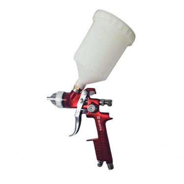 Imagem de Pistola de Pintura Hvlp Pistola Primer Bico 1.7mm Basic para Primers Vernizes e Tintas Vermelho Wurth