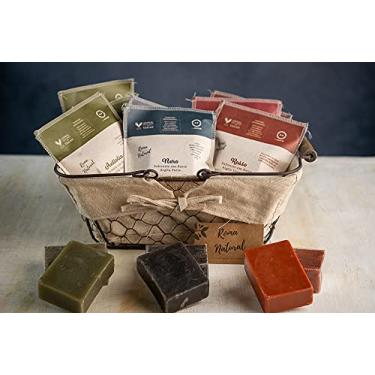 Imagem de Kit Natural e Vegano Roma Natural: 1 Sabonete Argila Negra, 1 Argila Verde & 1 Argila Vermelha