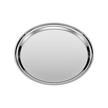 Imagem de Bandeja Redonda, 35 cm, Inox, Euro Home