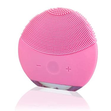 Imagem de Esponja Mini Elétrica Massageadora Para Limpeza Facial Rosa